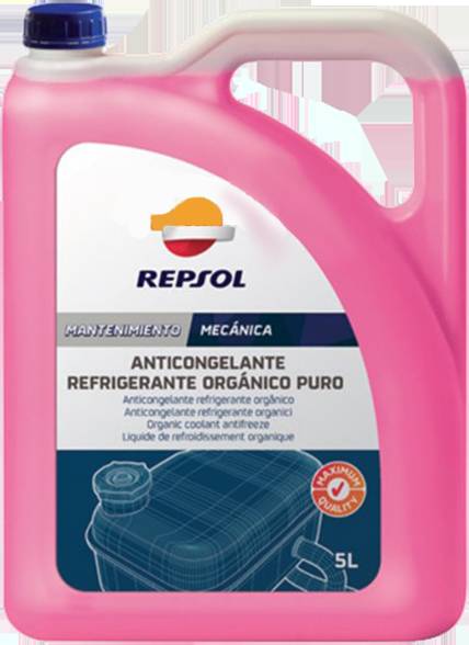 Антифриз червоний концентрат 5л REPSOL ANTICONGELANTE REFRIGE. ORG. PURO/RP703R39