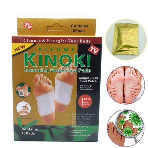 Пластырь для детоксикации Kinoki Cleansing Detox Foot Pads Gold (10541-hbr)