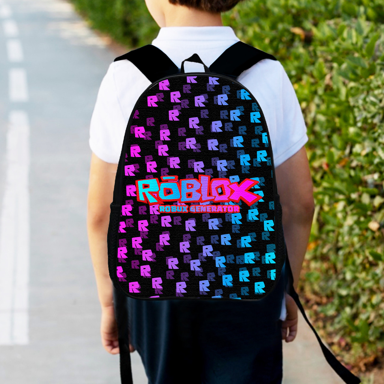 Дитячий рюкзак з принтом Roblox 34х27х13 см, різнокольоровий — арт. 2342422597