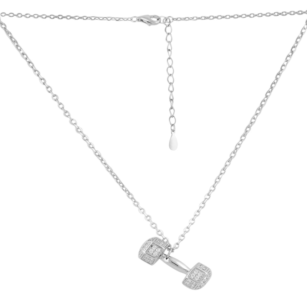 Серебряное колье SilverBreeze с фианитами (2101130) 400-450