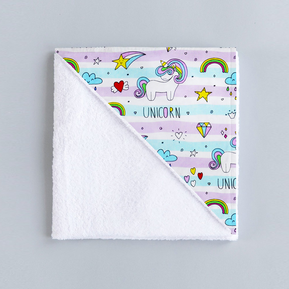 Непромокаючий наматрацник 70х120 см UNICORN & RAINBOW COSAS Фіолетовий