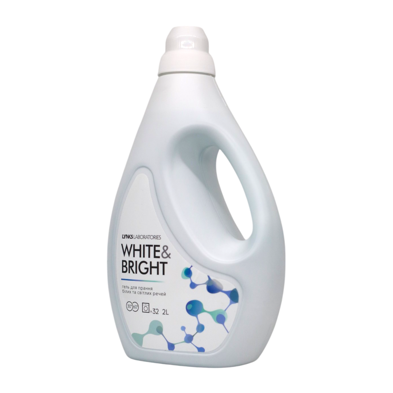 Lynks Laboratories Гель для стирки белых и светлых вещей White 2 л 32 стирки