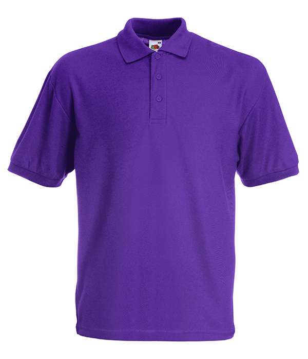 Поло Fruit of the loom 65/35 Polo Kids 152 см Фиолетовый (63-417-0)