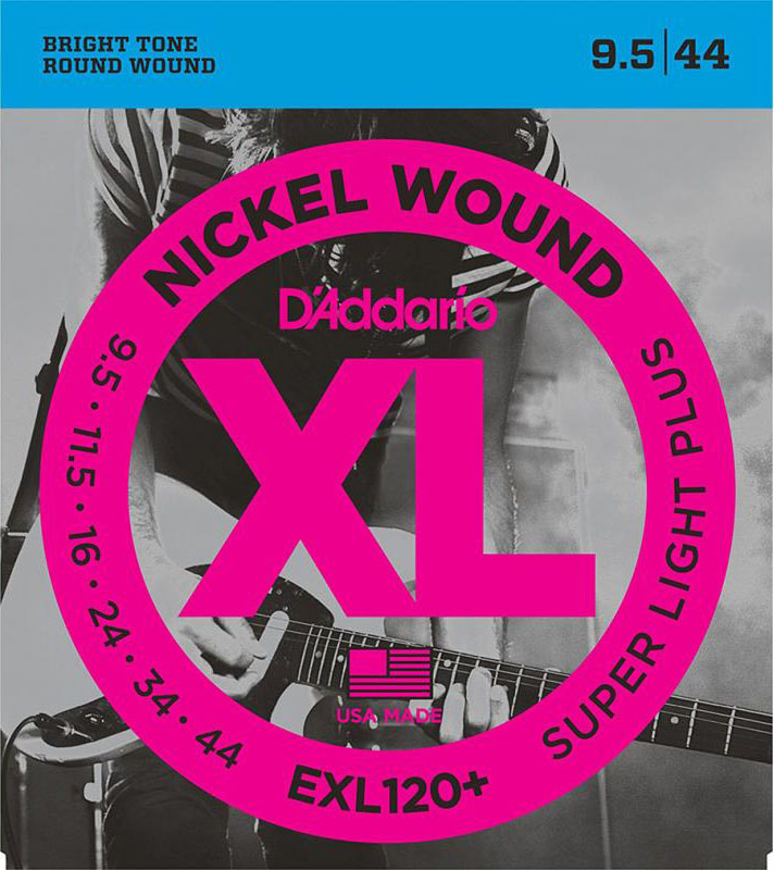 Струны для электрогитары D'Addario EXL120+ Nickel Wound Super Light Plus Electric Strings 9.5/44