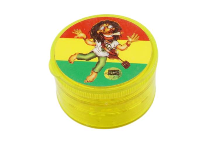 Гриндер для измельчения табака HL 176 Bob Marley 50х42 мм Yellow (17024-hbr)