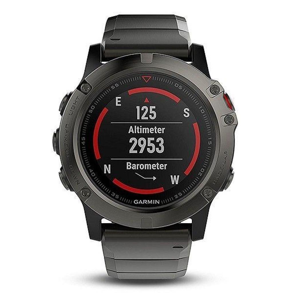 Спортивний годинник Garmin Fenix ​​5X Slate Gray Sapphire with Metal Band 010-01733-03 (F00147566)