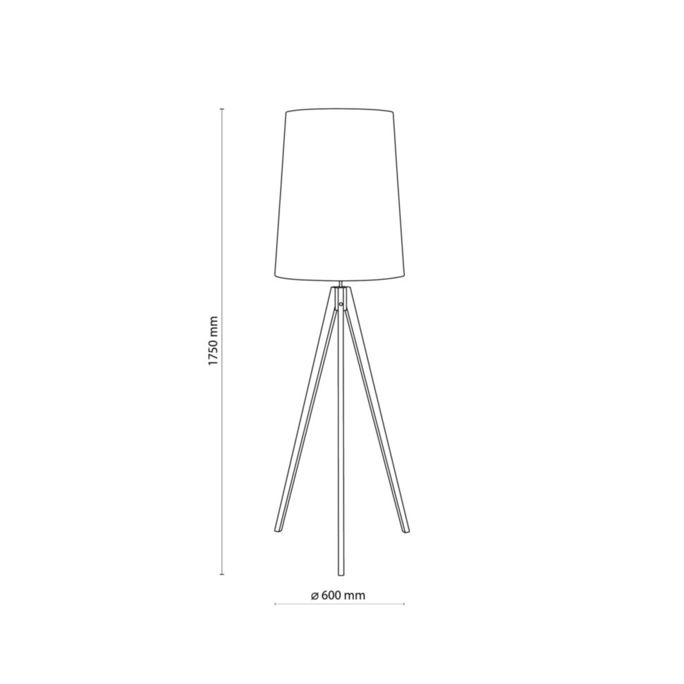 Торшер TK Lighting WALZ 60х175 см Коричневый (TK5598)