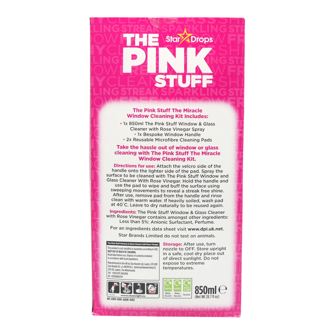 Набор для уборки Pink Stuff 850 мл 4 шт