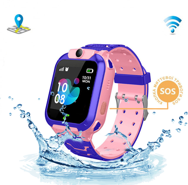 Детские умные смарт часы c GPS Smart baby watch TD07S + камера Розовый