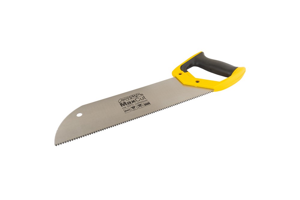 Ножовка для фанеры MASTERTOOL GM с запилом 12TPI MAX CUT 300 мм закаленный зуб 3D заточка полированная (14-2702)