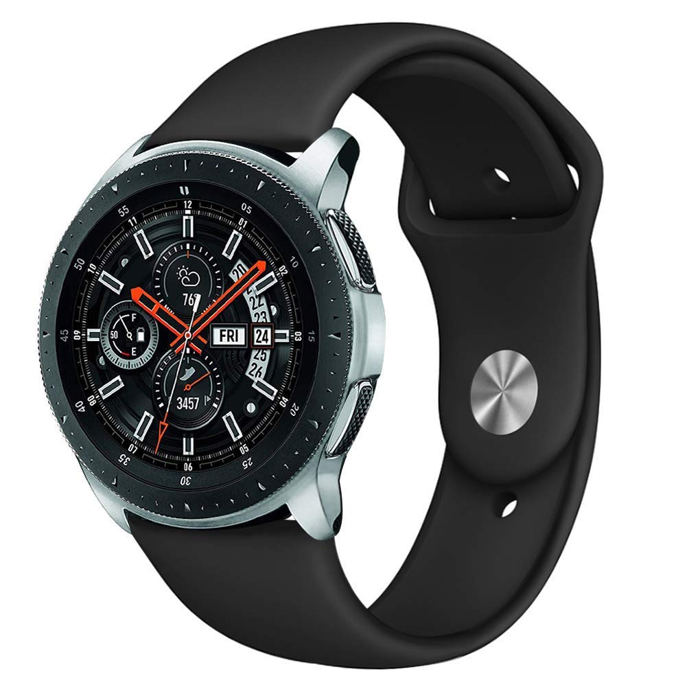 Ремінець BeWatch силіконовий для Samsung Galaxy Watch 46 мм Чорний (1020301)