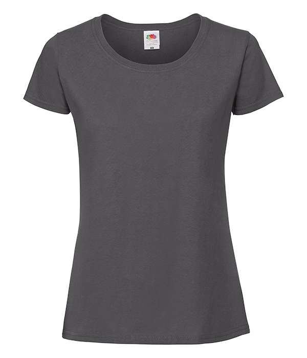 Футболка Fruit of the loom Ringspun Premium T Lady-Fit 2XL Светлый графит (61-424-0)