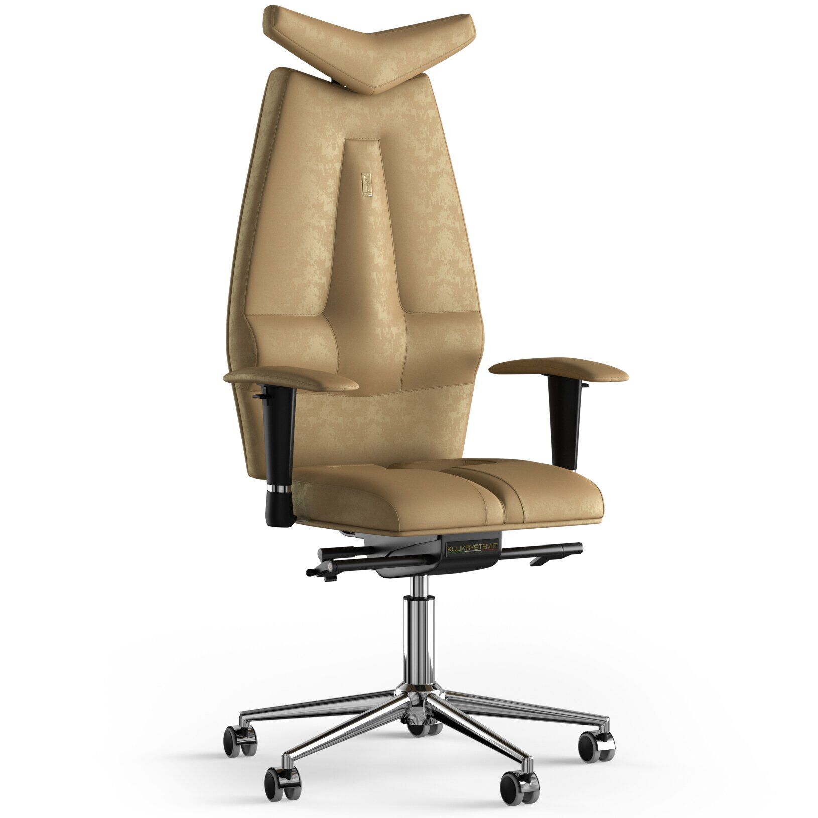 Кресло KULIK SYSTEM JET Антара с подголовником без строчки Дюна (3-901-BS-MC-0311)