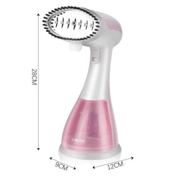 Ручний відпарювач для одягу Haeger HG-1214 1500W White-Pink (3_01560)