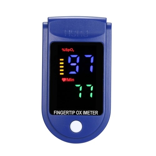 Пульсоксиметр електронний на палець Healer Oximeter 5309 LED пульсоксиметр+Батарейки+Чорний спортивний годинник