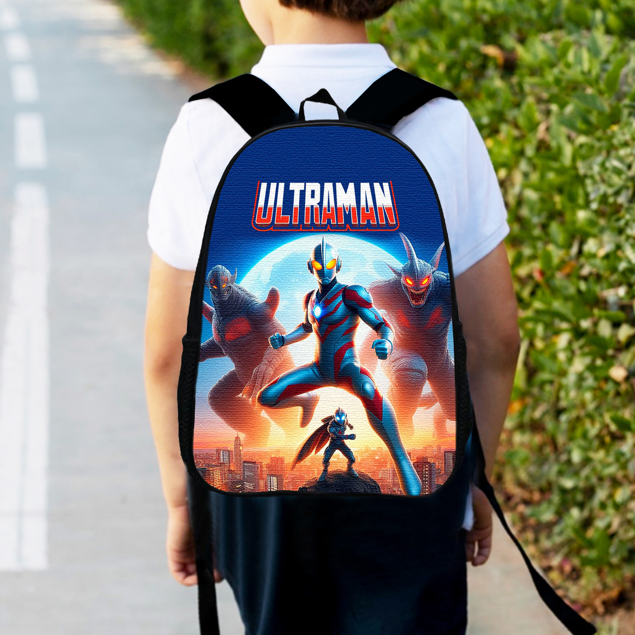 Дитячий рюкзак Ultraman 34х27х13 см, водонепроникний, 12 л