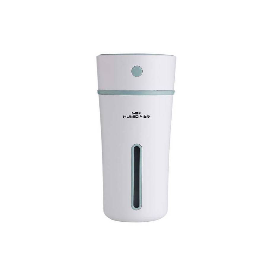 Ультразвуковий міні зволожувач повітря Mini humidifier Білий з м'ятним (15668G)