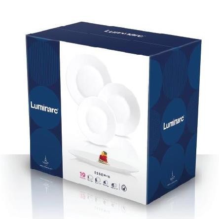 Сервиз столовый 19 предметов Luminarc Essence White N1190