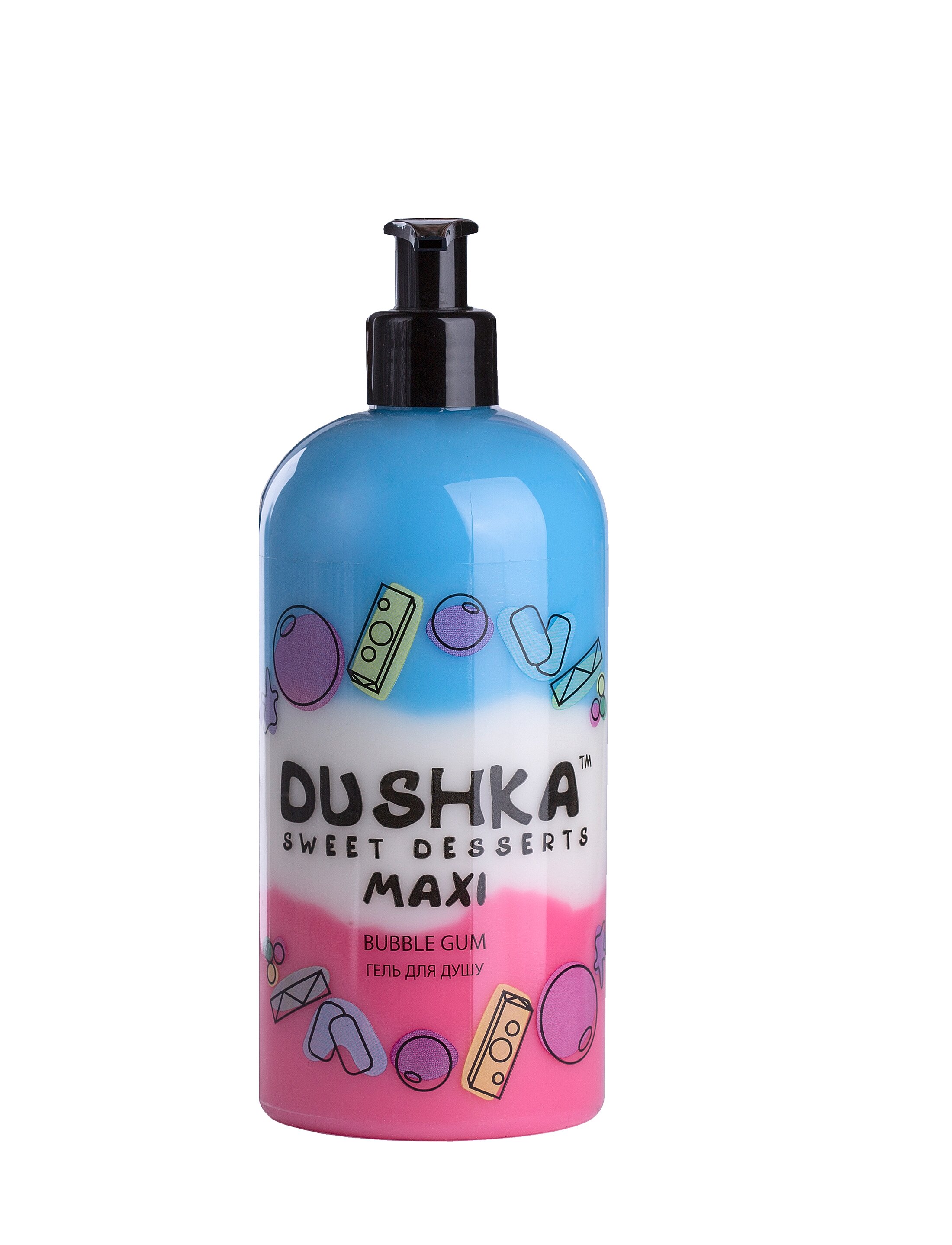 Гель для душа Bubble Gum MAXI Dushka 500 мл