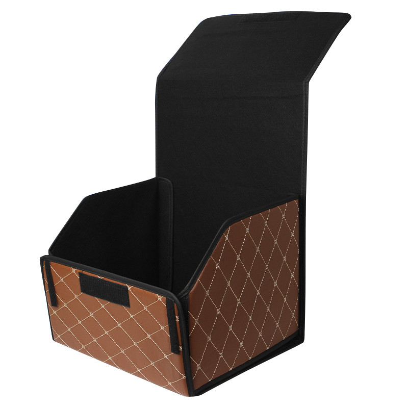 Автомобільний органайзер No Brand ZWX-002 Brown/Gold 55х30х30 см