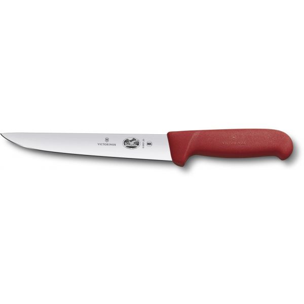 Кухонний ніж м'ясника Victorinox Fibrox Sticking 20 см Червоний (5.5501.20)