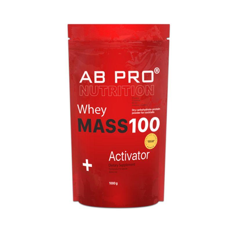 Гейнер AB PRO Mass 100 Whey Activator 1 кг Клубника (2476521926)