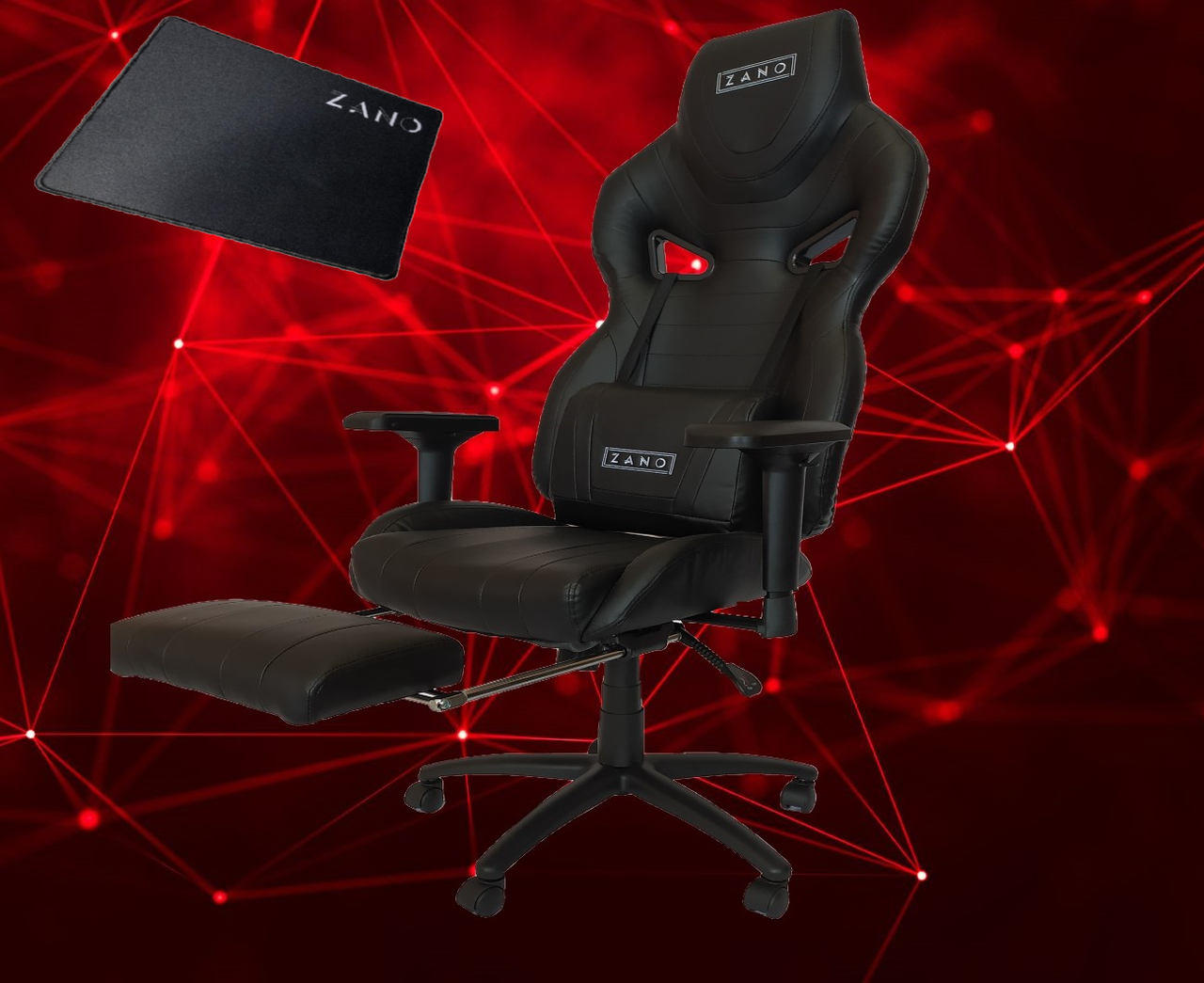 Кресло геймерское  ZANO FALCOR BLACK Черный