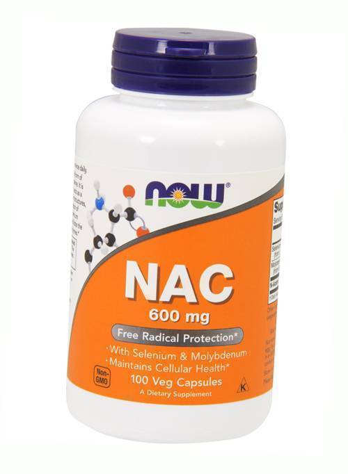 Ацетилцистеїн NAC 600 Now Foods 100вегкапс (70128009)