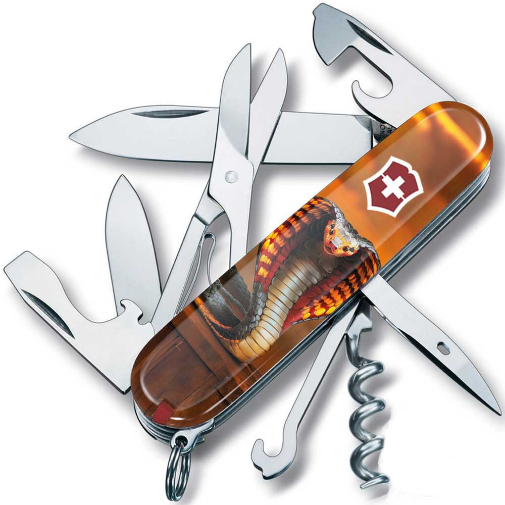 Складной нож Victorinox Climber Zodiac Пламенная кобра 9.1 см Разноцветный (1.3703_Z4250pk)