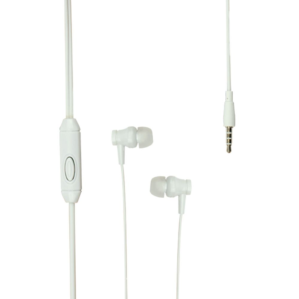 Проводные наушники вакумные с микрофоном Borofone 3.5 mm BM67 Stereo Bass 1.2 m White
