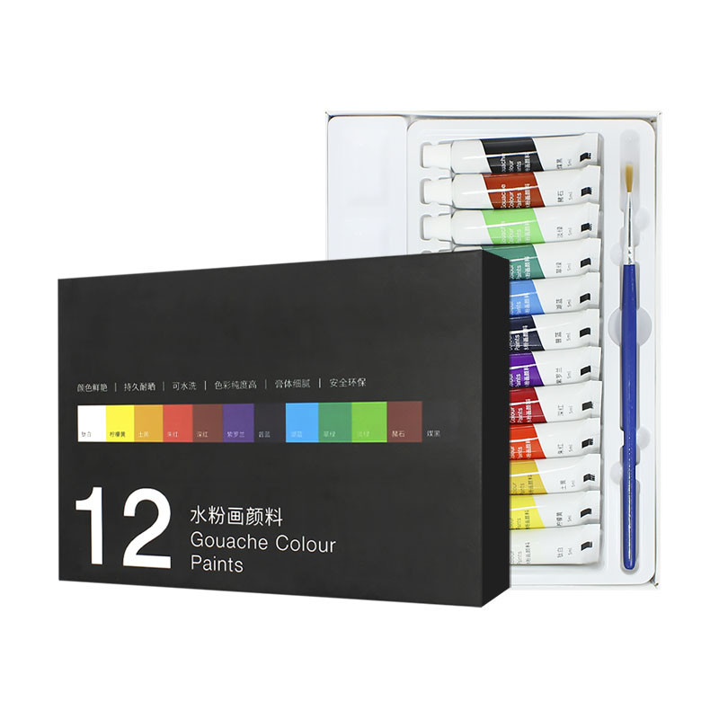 Набір гуашевих фарб Touch Mark Gouache TK-3783 12 Color 5 мл