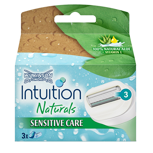 Сменные кассеты для бритья Wilkinson Sword Intuition Naturals Sensitive - 3шт (1016)