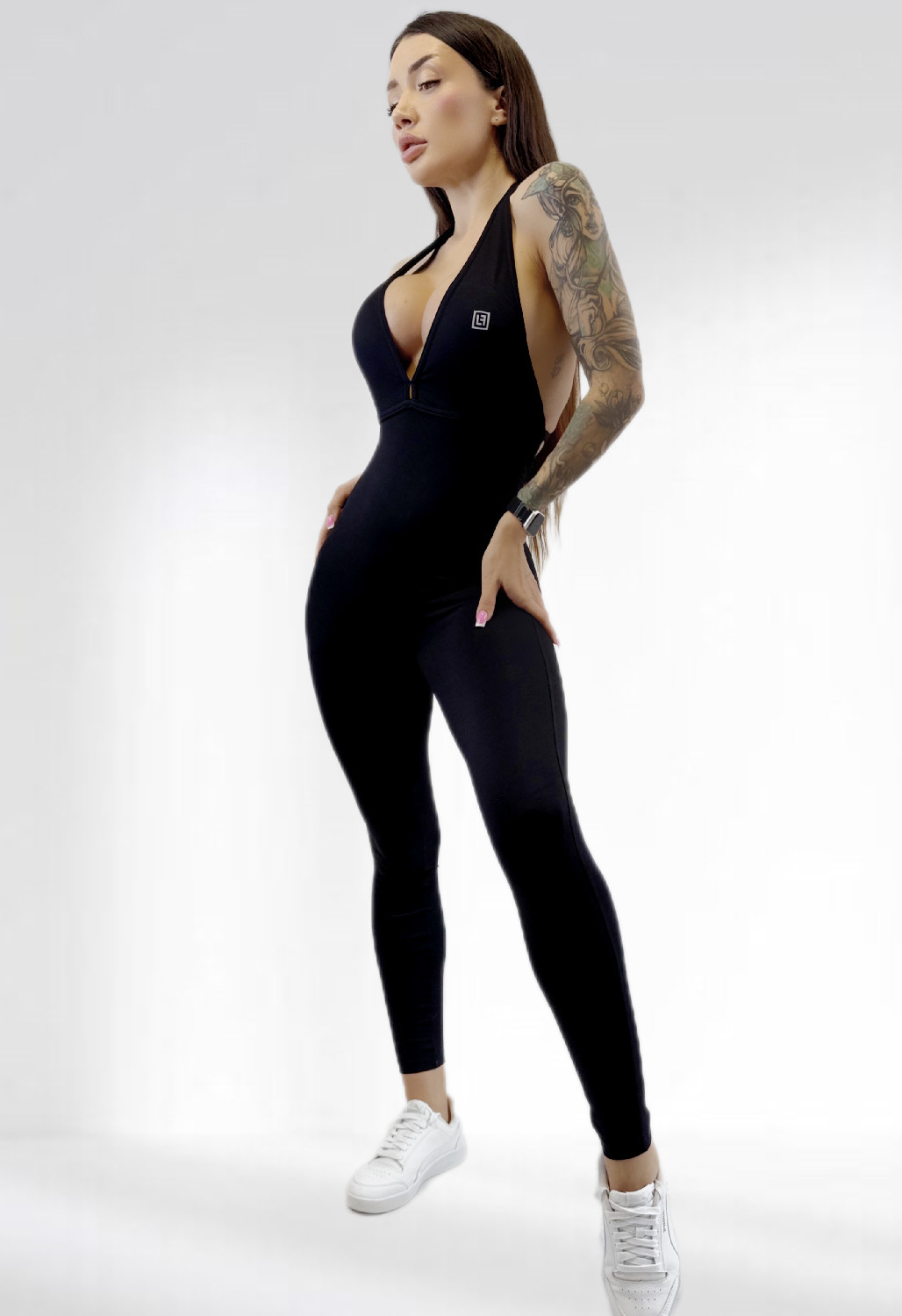 Спортивный комбинезон женский LILAFIT Черный M (LFJ000030)