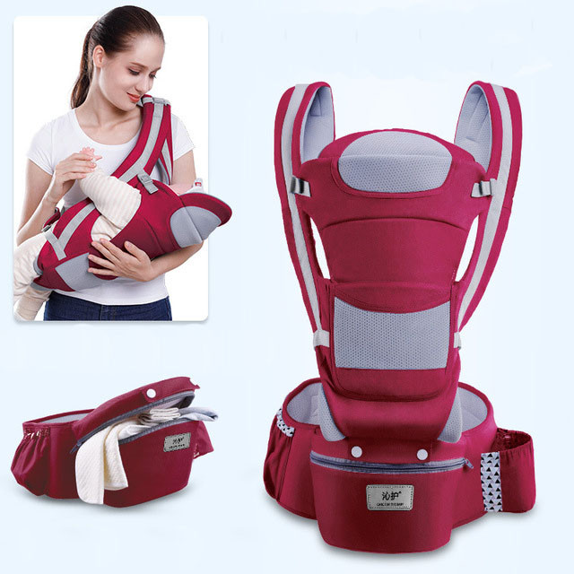 Хіпсит, Ерго-рюкзак, кенгуру перенесення Baby Carrier 6 в 1 Червоний (n-890)