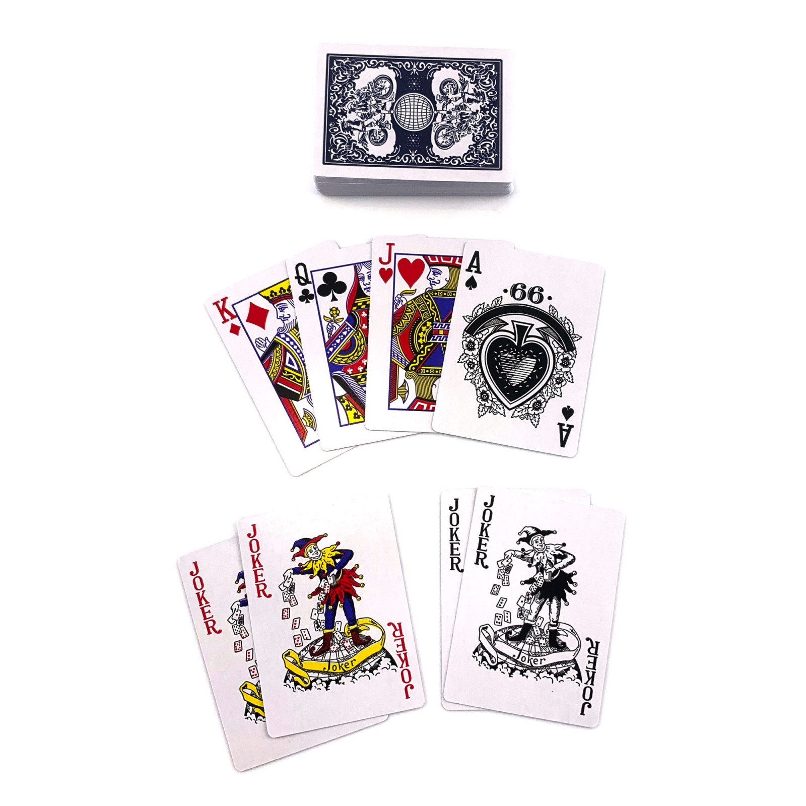 Карты игральные с пластиковым покрытием Cиняя рубашка (DN34826BL) DUKE