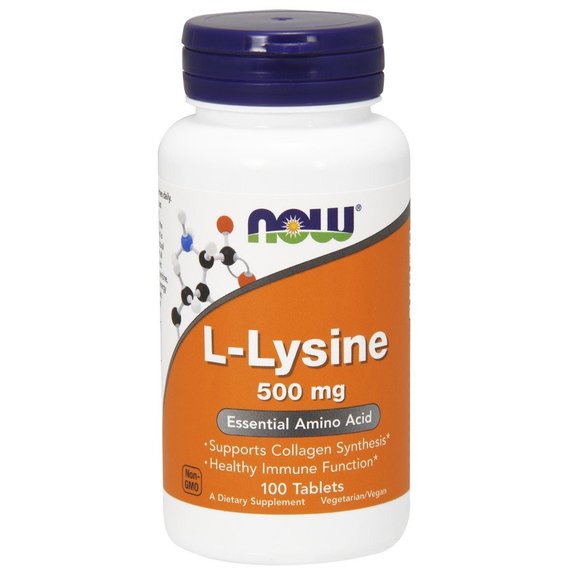 Лизин NOW Foods L-Lysine 500 mg 100 Tabs