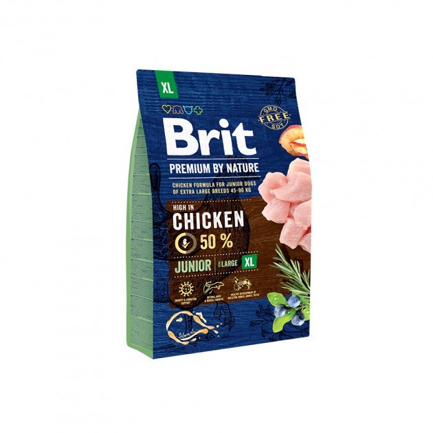 Brit (Чехія) Сухий корм Brit Premium Junior XL 3 kg (для цуценят та молодих собак гігантських порід)