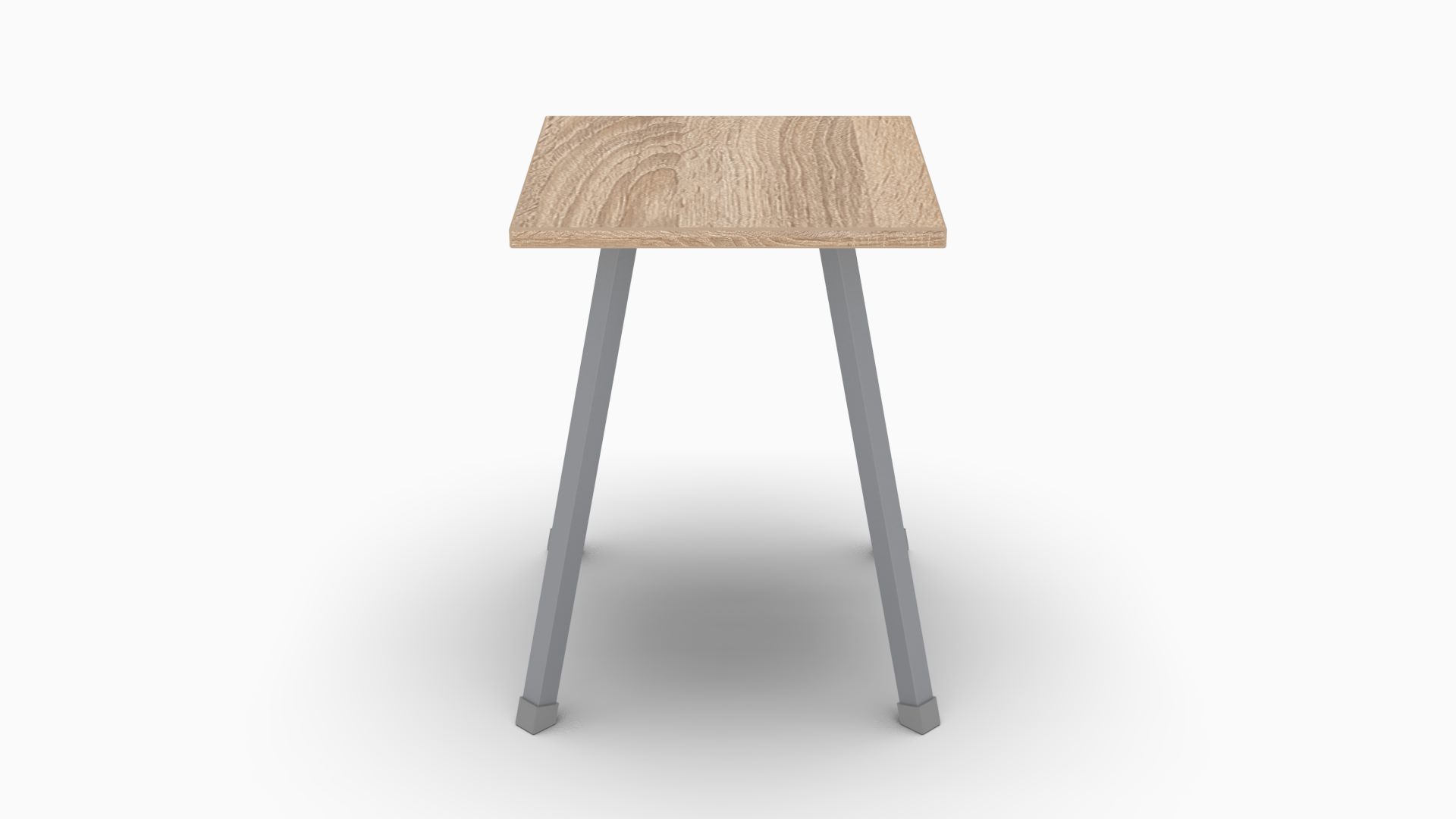 Табурет кухонный Ferrum-decor 430x320x320 Серый металл ДСП Дуб Сонома 16 мм (TAB018)