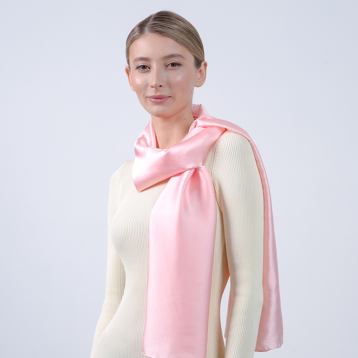 Палантин женский LuckyLOOK Кристалл 85x178 см Розовый 723-498