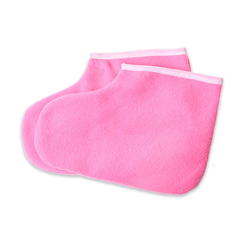Носочки для парафинотерапии хлопковые Lesko Doll Wax Розовый (8830-33223)