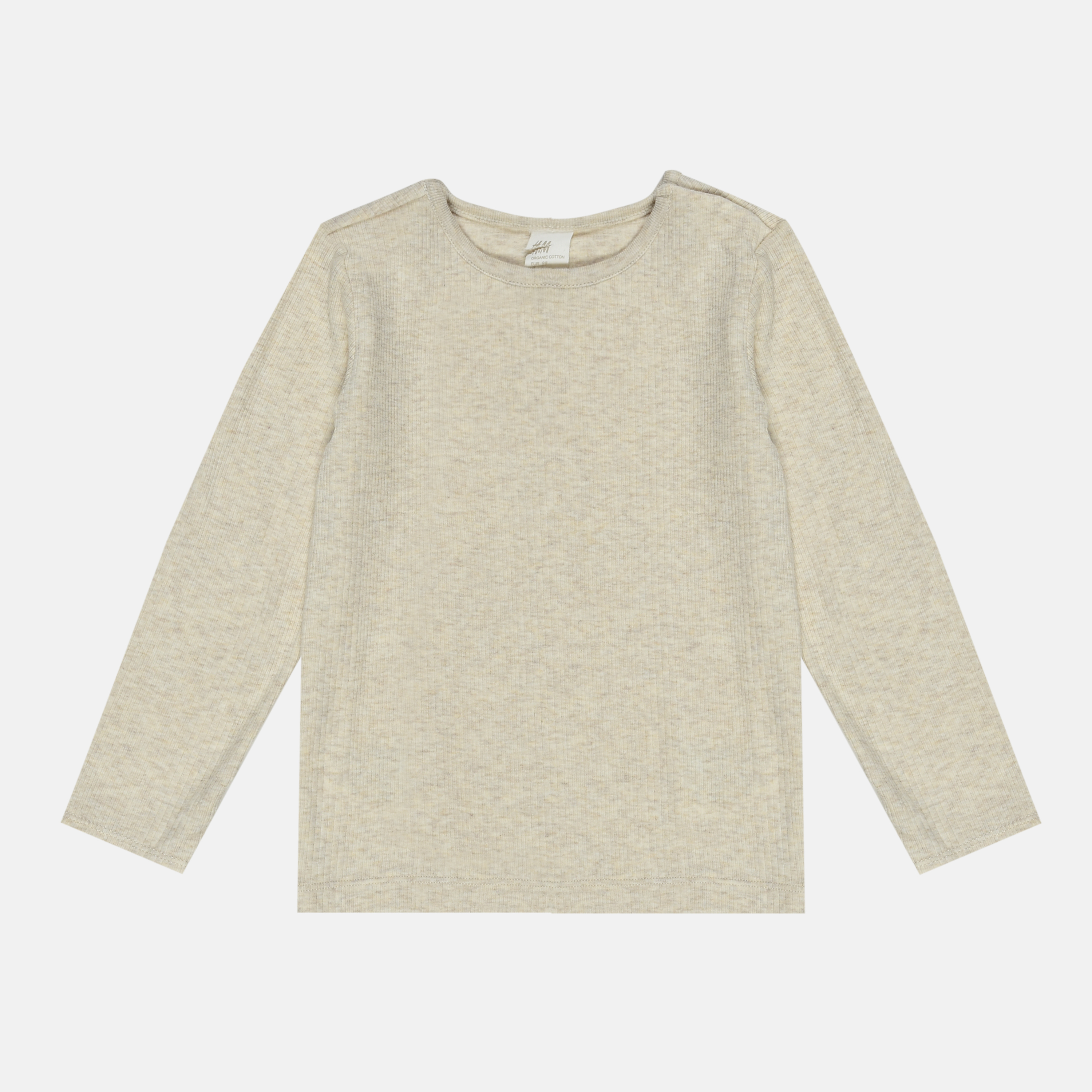 Лонгслив для девочки H&M 98 см Светло-бежевый 18032795458