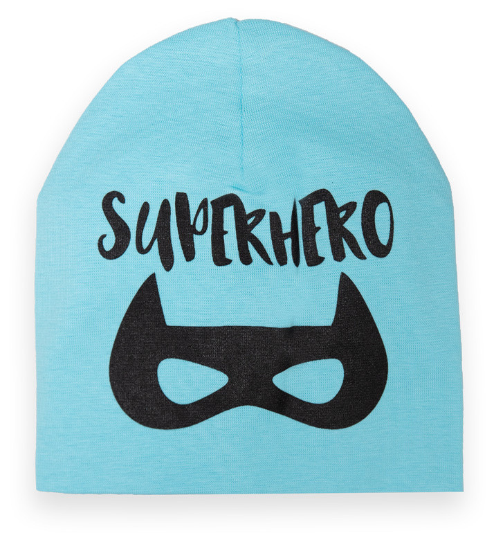 Шапка для мальчика Gabbi Superhero Бирюзовый 54-56 (70022)
