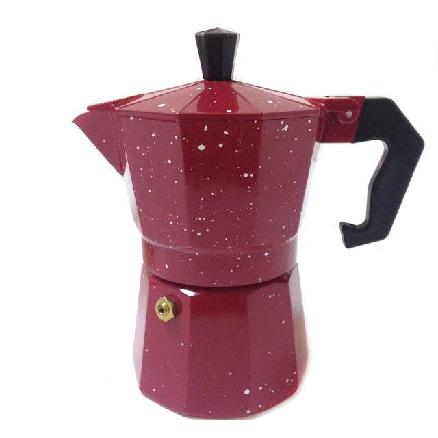 Кававарка гейзерна Moka R16591 Red Point 3 чашки Червоний (007640)