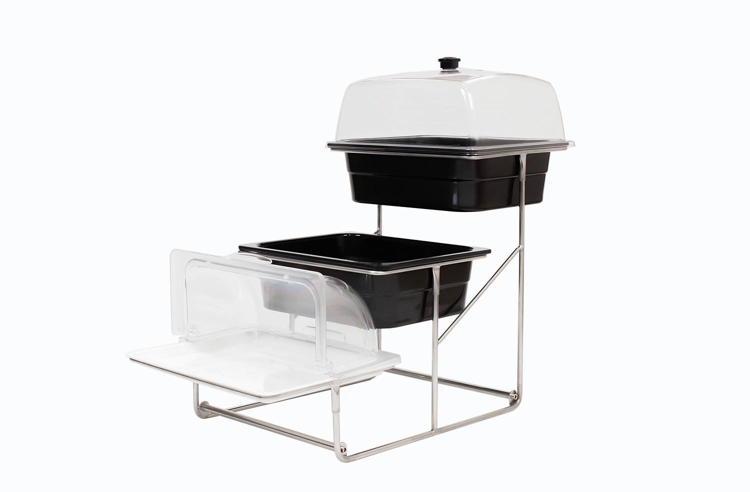Трирівнева підставка з нержавіючої сталі One Chef 68×32×42 см