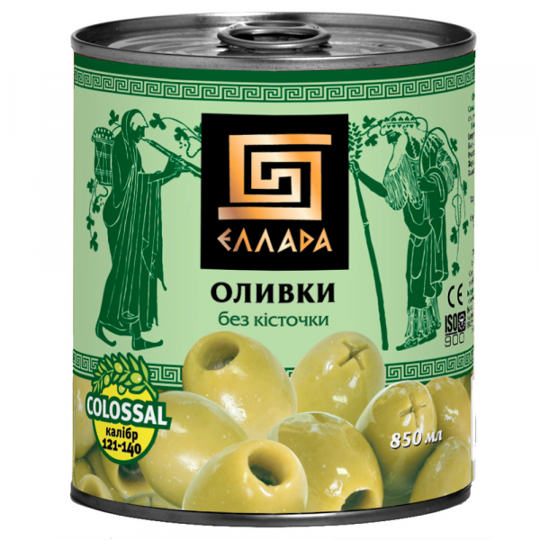 Оливки без косточки Ellada Colossal 850 мл
