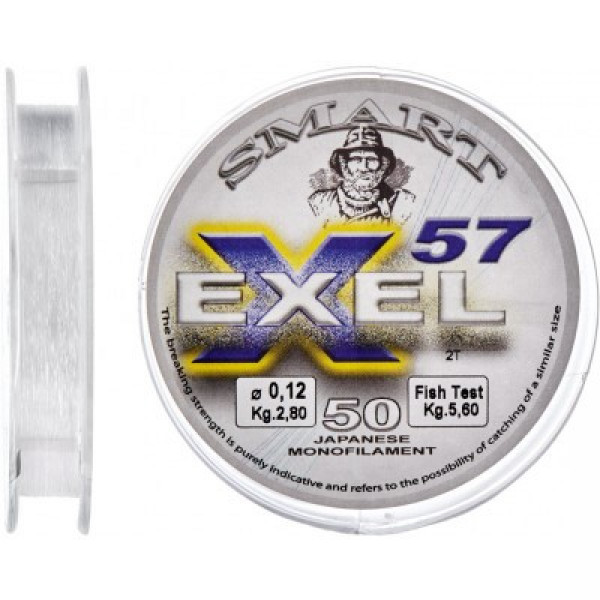 Леска Smart Exel 57 50m 0.12mm 2.8kg (1013-1300.32.55)