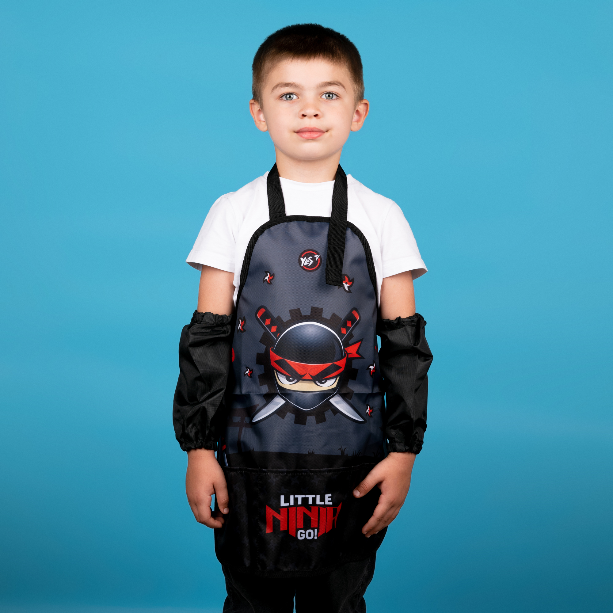 Фартук для творчества YES с нарукавниками Ninja (310879)