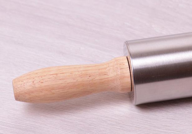 Качалка 38см из нержавеющей стали с деревянными ручками Kamille DP37397
