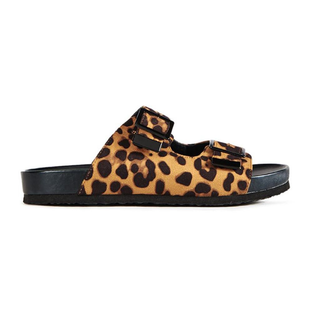 Шльопанці JustFab Womens Loraleigh Leopard 36 Леопардовий (354657LD-36)