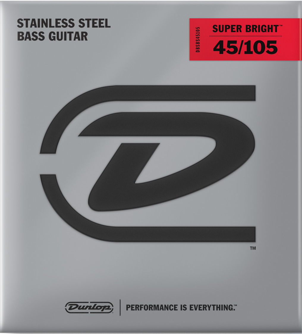 Струны для бас-гитары Dunlop DBSBS45105 Super Bright Steel Bass Strings Light 45/105